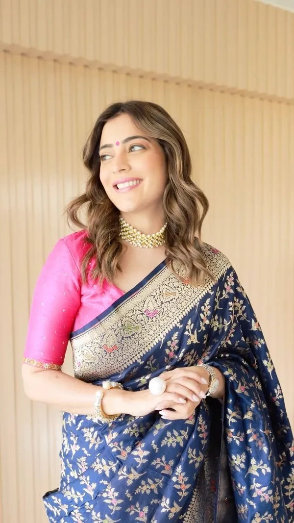 BLUE_PURE_BANARASI_SAREE